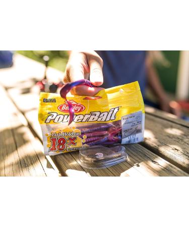Berkley PowerBait Power Worm Plum/Chartreuse 7 - 13 Count | Shop Now - Buy Online on GoSupps.com