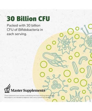 Master Supplements TruBifido - 30 Capsules - Powerful Probiotic for Colon Health & Energy - Immune Booster Supports Regularity - Gluten Free - 30 Servings 30 Count (Pack of 1) - Buy Online on GoSupps.com