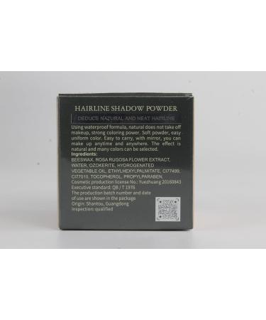 VOLLUCK Root Powder Natural Long-Lasting Hairline Powder for Men Women Waterproof Hair Powder Root 4 g (Dark Black) - Buy Online on GoSupps.com