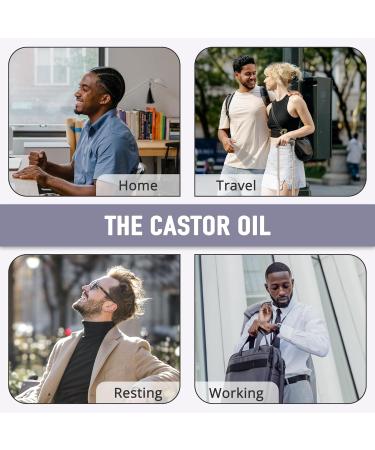 Leekalos Castor Oil Wrap Kit | Mustache Growth & Maintenance | Adjustable Organic & Reusable - Buy Online on GoSupps.com