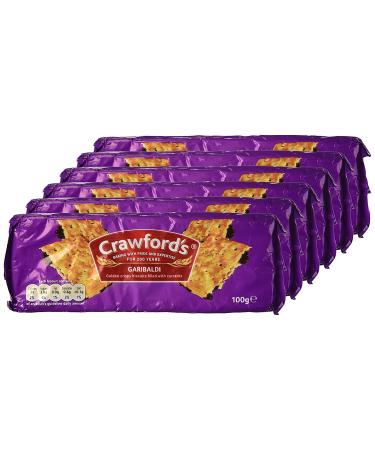 Crawford's Garibaldi Biscuits 100g - Pack of 6 | Delicious Treats for Snacking - Buy Online on GoSupps.com