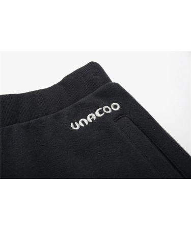 UNACOO Boys Soft French Terry Cotton Jogger Pants, Black, 5-6 Years - 2-Pocket Casual Wear - Buy Online on GoSupps.com