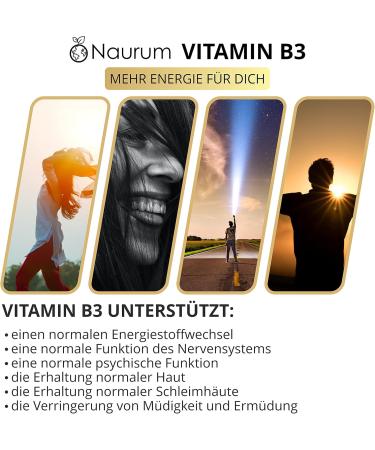 Naurum Niacin (Vitamin B3) 50mg - High-Dose Inositol Hexanicotinate - 60 Vegan Capsules - Flush-Free No Additives - Made in Germany - 2-Month Supply - Buy Online on GoSupps.com