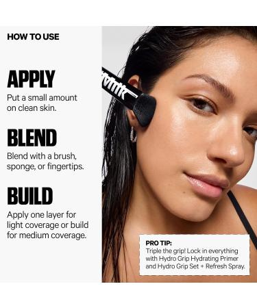 Milk Makeup Hydro Grip Hydrating Gel Skin Tint 12HR Lightweight Buildable Coverage with Hyaluronic Acid for Natural Dewy Finish Non-Comedogenic 6 Light Medium w/Neutral to Cool Undertones 1oz - Buy Online on GoSupps.com