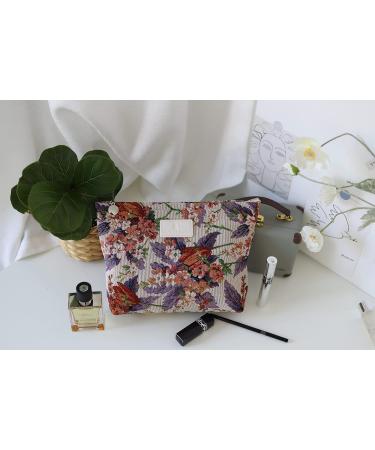 Large Capacity Canvas Cosmetic & Travel Bag | Makeup Toiletry & Pencil Organizer (CO1) - Buy Online on GoSupps.com