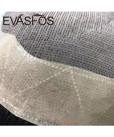 Zyc Mono Natural Human Hair Toupee for Men | Transparent Hair Piece & Capillary Prostheses | 1B10 6x9 - Buy Online on GoSupps.com