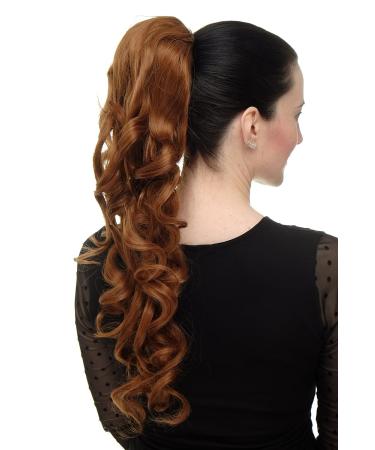 WIG ME UP WK03-30 Voluminous Curly Hairpiece - 60cm Long Copper Brown Braid with Combs & Elastic Band - Buy Online on GoSupps.com