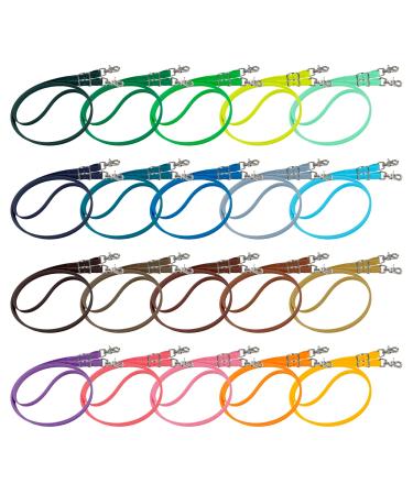 Organic line closed rein for horse pony- 2.50 to 3m long i 12-19mm wide i horse reins made of biothane i dirt and water-repellent i elummary in 20 colors