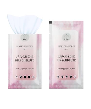 100 pieces of wet wipes hygiene towels individually packaged for hand cleaning during travel sports activities in the hotel or in the catering trade.Direct from the manufacturer.(CHERRY)