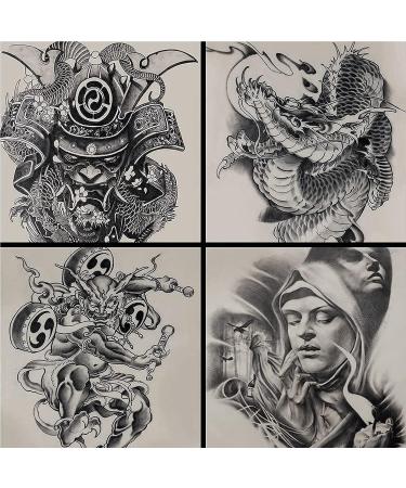 SOTICA Tattoo Practice Skins & Transfer Paper Set - 10 Fake Skin Pieces + 20 Thermal Template Papers for Tattoo Supplies - Buy Online on GoSupps.com