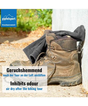 Summit Merino Wool Hiking Socks - Outdoor Trekking Socks for Men Women & Children (Black Size 28-31) - Comfortable & Durable - Buy Online on GoSupps.com