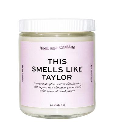 Cool Girl Candles | This Smells Like Taylor Scented Candle | All Natural Coconut Soy Wax | The Best Strong Scented Candles for Home Fragrance | Clean Burning | Funny Gifts | 8.5 fl oz