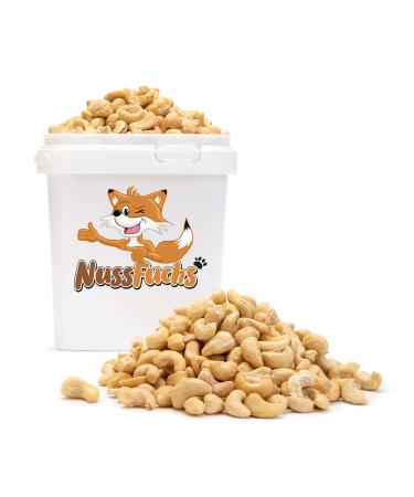 Cashwkerne nature 1.5kg - natural unobtressed unalted - 100% natural crisp cashew nuts without break without salt - whole cashew kernels unvlyed raw food -nut fox (1.5kg container) cashew nuts cashew nuts 1.5 kg container