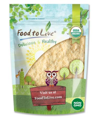 Food to Live Organic Pea Protein Powder 1 Pound Made from Non-GMO Yellow Peas 80% Protein Keto Paleo Vegan Kosher Raw Unflavored Unsweetened Non-Irradiated. Great for Baking and Smoothies Unflavored 1 Pound (Pac