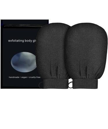 Exfoliating Gloves Korean Exfoliating Mitt Deep Exfoliating Gloves for Body Skin/Shower  SPA & Massage Scrub Cleanse Dead or Dry Skin - Exfoliator Tool(2PCS)