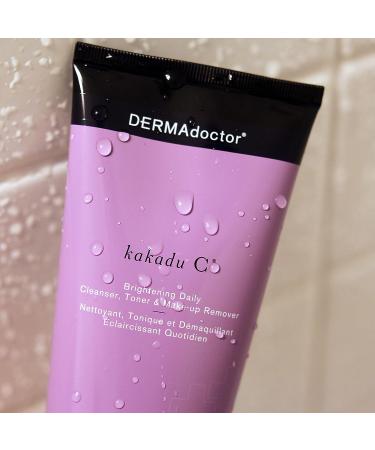 DERMAdoctor Kakadu C Brightening Daily Cleanser 210ml/7.10oz - Gentle Toner & Makeup Remover - Buy Online on GoSupps.com