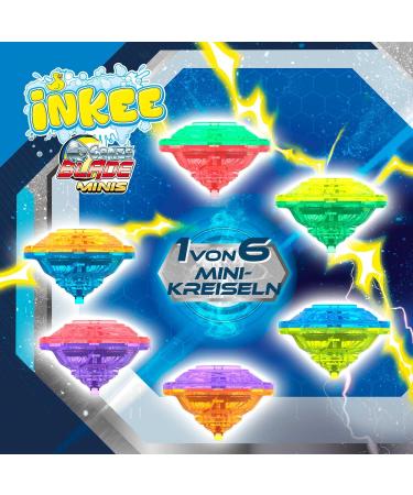 INKEE Surprise Blade 5 Pack Bath Bombs for Kids with Surprise - 5 Mini Spinners of 6 Blade - 5 x 100g Bath Balls with Chocolate and Cocoa Butter Scent Green or Red - Buy Online on GoSupps.com