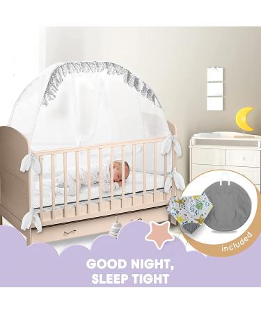 LA CHUPETA Crib Tent - Baby Safety Pop Up Canopy & Mosquito Net | Crib Cover to Prevent Climbing - Buy Online on GoSupps.com
