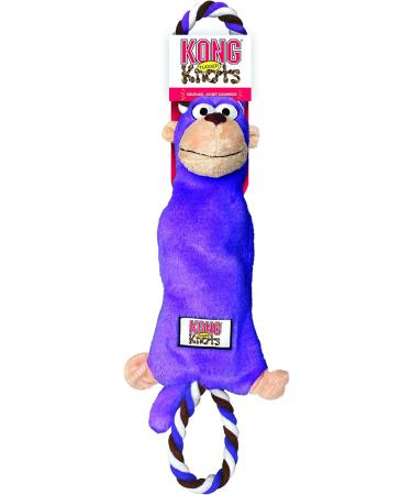 KONG - Tugger Knots Monkey - Tug of War Dog Toy Minimal Stuffing and Looped Ropes for added Strength - For Small/Medium Dogs - Buy Online on GoSupps.com