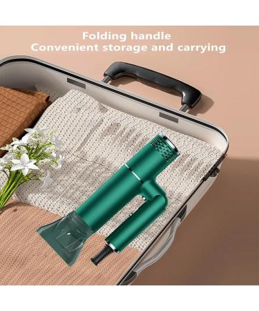 1800W Professional Ionic Hair Dryer | Fast Drying Compact & Folding Blow Dryer for Travel Salon & Family Use - Green - Buy Online on GoSupps.com