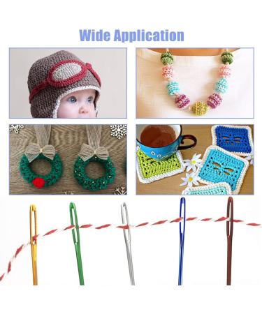 10 PCS Yarn Needles Tapestry Needle Set for Crochet, Sewing, Knitting - Blunt, Curved Stitch Supplies with Storage Case - Buy Online on GoSupps.com