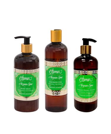 Buy Ottoman Argan Spa 400ml Body Milk (2 Pack) - Persian Jasmine | International Shipping - Buy Online on GoSupps.com