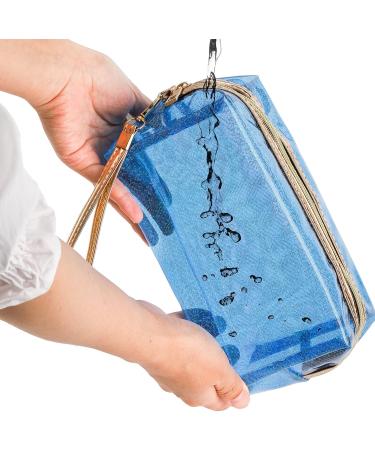 Lyellfe 8-Piece Waterproof Cosmetic Bags Set | Glitter Travel & Medical Bags for Women | Portable 20cm x 11.5 x 7.5cm - Buy Online on GoSupps.com