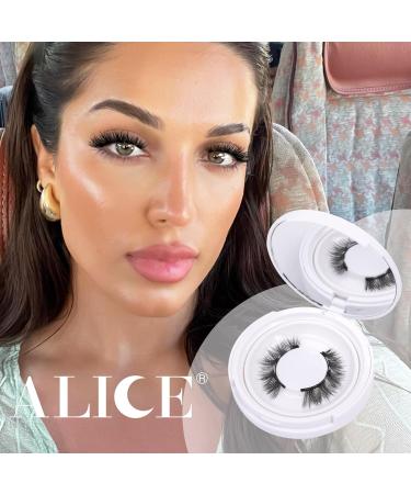 ALICE Magnetic Eyelashes Kit Natural Cat Eye False Eyelashes with Magnets and Magnetic Lash Applicator Reusable Faux Mink Magnetic Lashes Kit Easy to Use No Glue Needed D27 - Buy Online on GoSupps.com