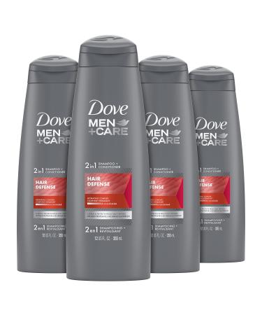Dove Men + Care 2 in 1 Shampoo & Conditioner For Clean And Protected Hair Defense For Stronger Healthy Hair Everyday 355 ml 4 pack