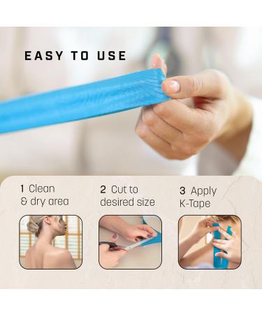 KG Physio Kinesiology Tape 5m Roll for Joint and Muscle Support - Multipurpose KT Tape for Sports and Athletic Use - Buy Online on GoSupps.com