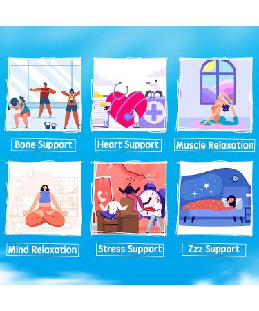 Mag-8 Magnesium Gummies 400mg with Ashwagandha Extract | Supports Calm, Zzz, Mood, Muscle Cramp | Vegan - 120 Cts - Buy Online on GoSupps.com