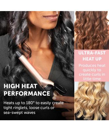 Carmen C81050 Noir 19mm Ceramic Barrel Curling Tong in Black/Rose Gold - Hair Curler - Buy Online on GoSupps.com