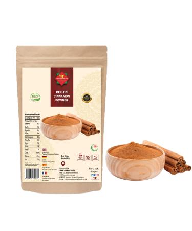 Ceylon Cinnamon Powder | Ethically Sourced 100% Authentic True Ceylon (50G / 1.76 oz) | Cinnamon Ground | Dalchini Powder | Premium Quality | Natural | Non GMO| Vegan | No additives - Buy Online on GoSupps.com