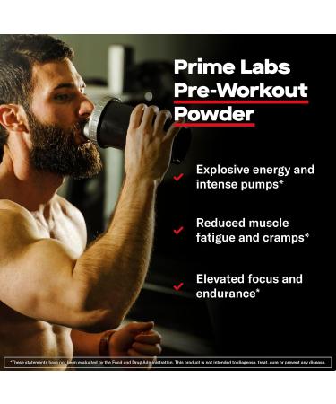 Prime Labs Creatine Monohydrate Capsules + Pre Workout Powder Supplement - Buy Online on GoSupps.com