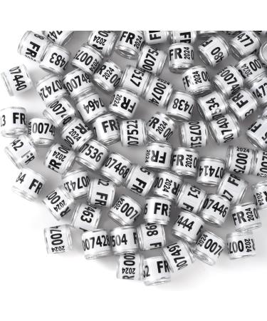 100 Multicolor Aluminum Pigeon Leg Rings - 2024 Training Footrings for Bird Identification - Buy Online on GoSupps.com