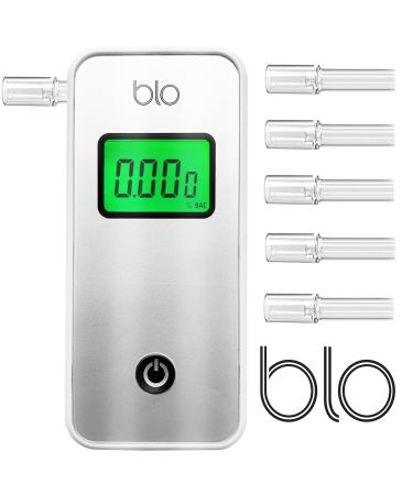 BLO Advanced Portable Breathalyzer Alcohol Tester for BAC Testing, Accurate Instant Read Blood Content Results with Memory Mode, Battery Powered and Pocket Sized