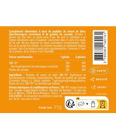 NUTRI & CO Powerful & Effective Appetite Suppressant DNF-10 & Carob - 2in1 Appetite Reduction & Satiety - Dietary Supplement Per - Buy Online on GoSupps.com
