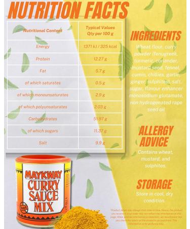 Maykway Curry Sauce Mix Hot with Curry Recipe Leaflet (170g x 3 Packs) | Ideal Curry Kit with 3 Pcs. Maykway Curry Powder and Recipe Card | Curry Mix Suitable for Vegetarians - Buy Online on GoSupps.com