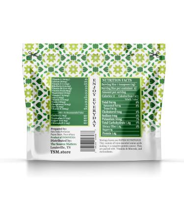 Organic Moringa Leaf Powder | Fresh-Dried Superfood from Indonesia | USDA Certified Organic | Ideal for Blending Into Smoothies Teas or Juice - 170g Bulk Pouch (42 Servings) 6 Ounce (Pack of 1) - Buy Online on GoSupps.com