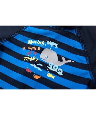 BONVERANO Baby Boys Swimsuit/Sunsuit UPF 50+ Sun Protection with Sun Hat - 3 Months (Grey Whale) - Buy Online on GoSupps.com