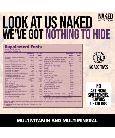 NAKED Creatine + Men s & Women s Multivitamin Bundle Pure 1 000g Creatine Powder with Daily Multis for Strength Gut & Immune Health - Buy Online on GoSupps.com