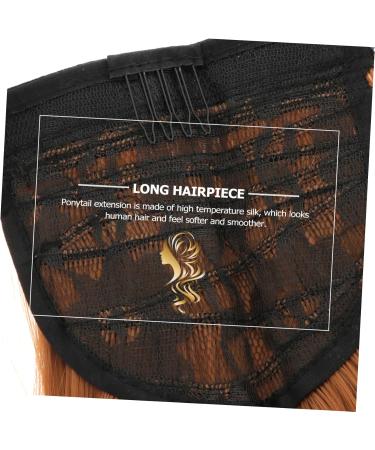 SOESFOUFU Curly Wig Ponytail Hair Extension Real Hair Ponytail Heat Synthetic Wavy Wig Curly Closure Wig Human Hair Curly Wigs Dark Brown Wig Clip-on Scarf High Temperature Wire Women's - Buy Online on GoSupps.com