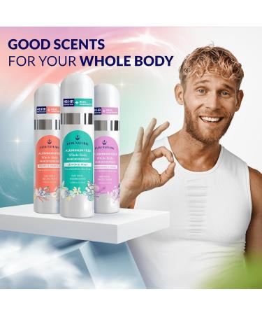 Whole Body Deodorant Spray Contains Natural Ingredients Deodorant for Men & Women | 48HR Protection Aluminum Free Nautral Deodorant Spray | Large Bottle 4.05 Fl Oz (Limon & Mint) - Buy Online on GoSupps.com