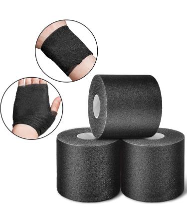 4-Piece Black Foam Underwrap Athletic Tape Set - 2.75 x 30 Yards - For Ankles, Wrists, Hands, and Knees - Buy Online on GoSupps.com