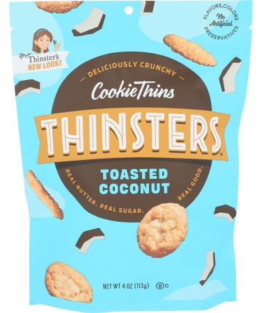 Mrs Thinsters Cookie Thin Coconut, 4 oz