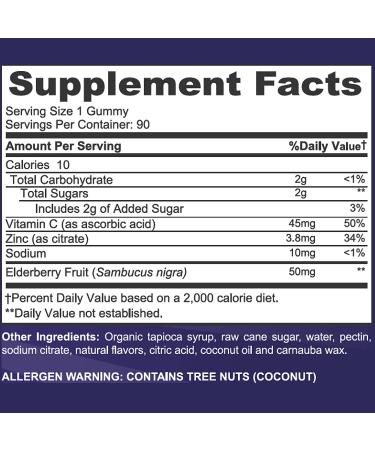 Feel Great Vitamin Co. Elderberry Gummies for Kids | Vegan Immune Support | Gluten Free with Zinc & Vitamin C | 90 Gummies - Buy Online on GoSupps.com