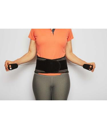 Comfort Compression Back Brace XSmall (XS fits Waist Circumference of 18"-25") Black Lower Back Brace - Clinically Proven to Help and Support Your Active Life Style and Reduce Pain X-Small