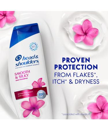 Head & Shoulders Smooth & Silky Shampoo 613ML White Blue Pink 1 NEW Version - Buy Online on GoSupps.com