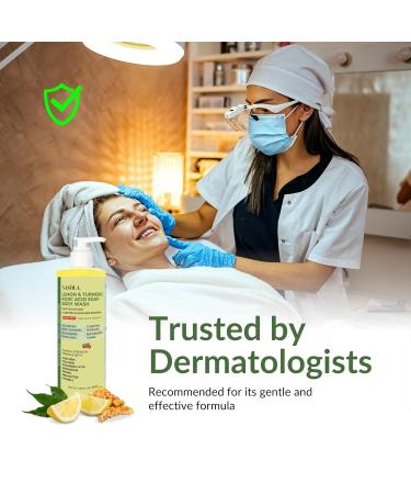 Buy Lemon Turmeric Kojic Acid Soap - Natural Face & Skin Cleanser with Vitamin C Shea Butter Collagen - 11.83 Fl Oz | International Shipping - Buy Online on GoSupps.com