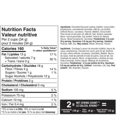 Atkins Endulge Treats Peanut Butter Cups Low Sugar Keto Friendly High Fibre 1g Sugar 2g Carbs 10ct Peanut Butter Cups Endulge Treats - Buy Online on GoSupps.com